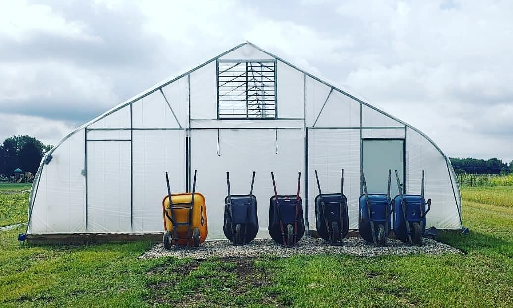 wheelbarrowsonhoophouse